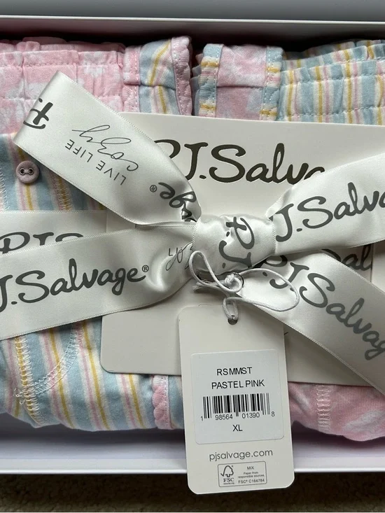 PJ Salvage Mix & Match Floral & Stripe Gift Set in Box NWT Size XL - Picture 9 of 9